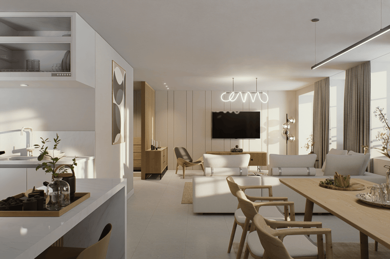 New 2.5-room apartment in Autigny with balcony and 1 parking space (LOT 5) (4)