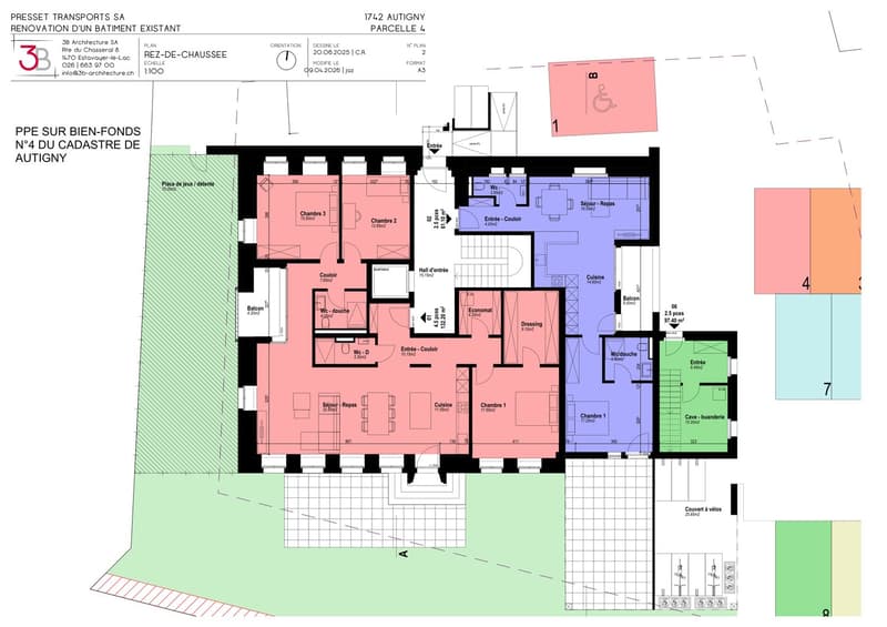 Appartement neuf de 2,5 pièces à Autigny avec terrasse, jardin et 1 parking (LOT 2) (10)