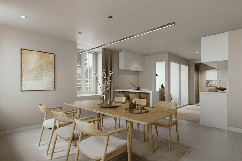 New 4.5-room apartment in Autigny with balcony and 2 parking spaces (LOT 3) (3)
