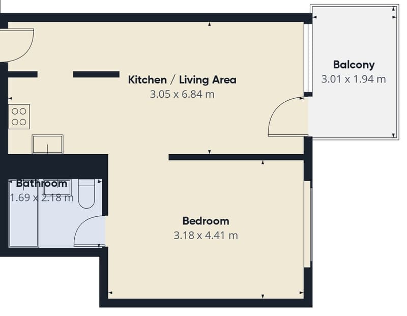 Helle 2-Zimmer-Eigentumswohnung mit Balkon & Lift (16)
