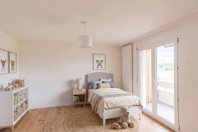 Kinderschlafzimmer möbliert