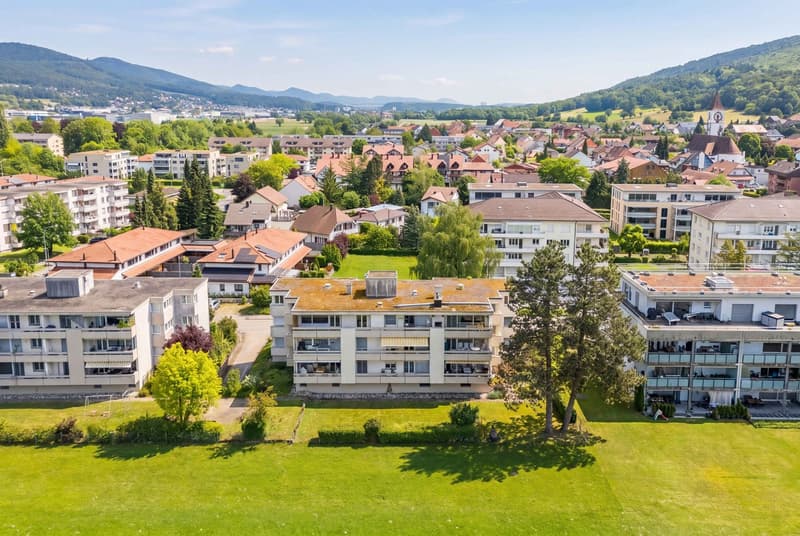 Drohnenaufnahme der Liegenschaft