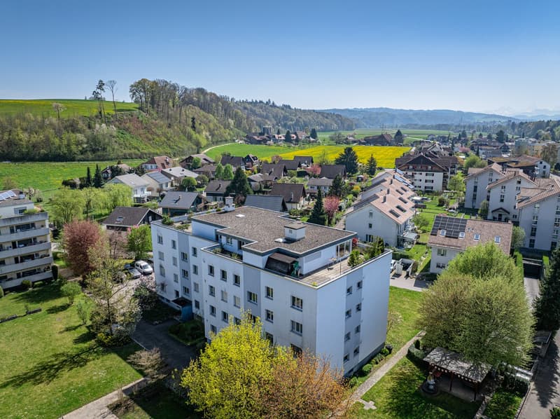 Drohnenaufnahme der Liegenschaft