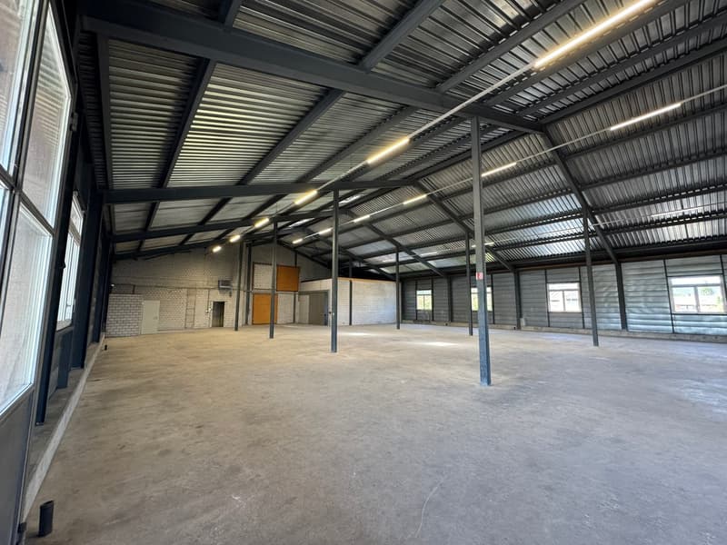 Befahrbare Gewerbehalle (765 m2) mit gedeckter Aussenfläche und vielen Parkplätzen (1)