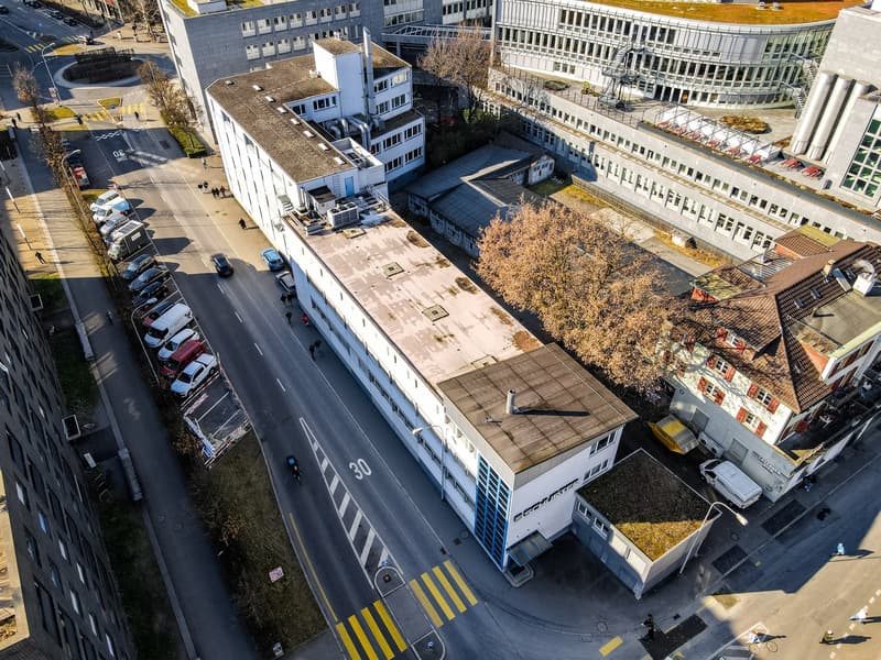 Gebäude C - Luftansicht
