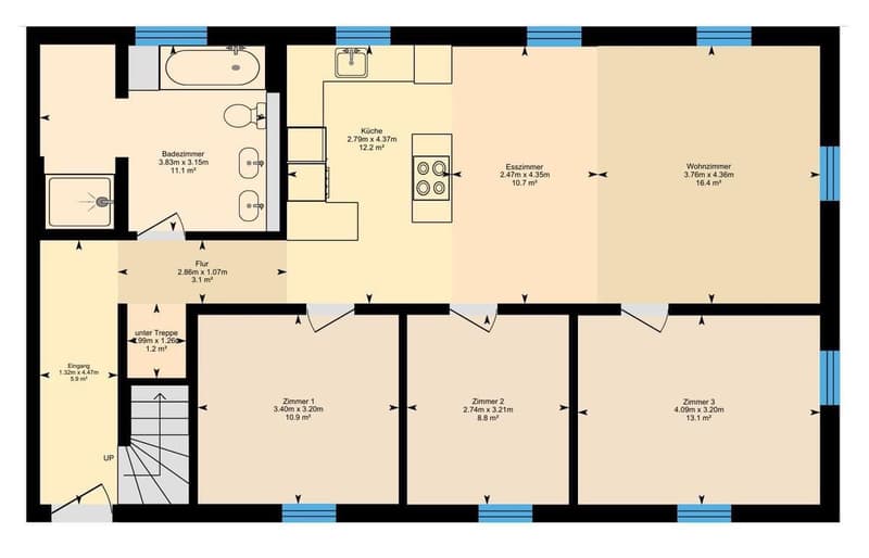 New building with 2 modern apartments and plenty of space for your pets (14)