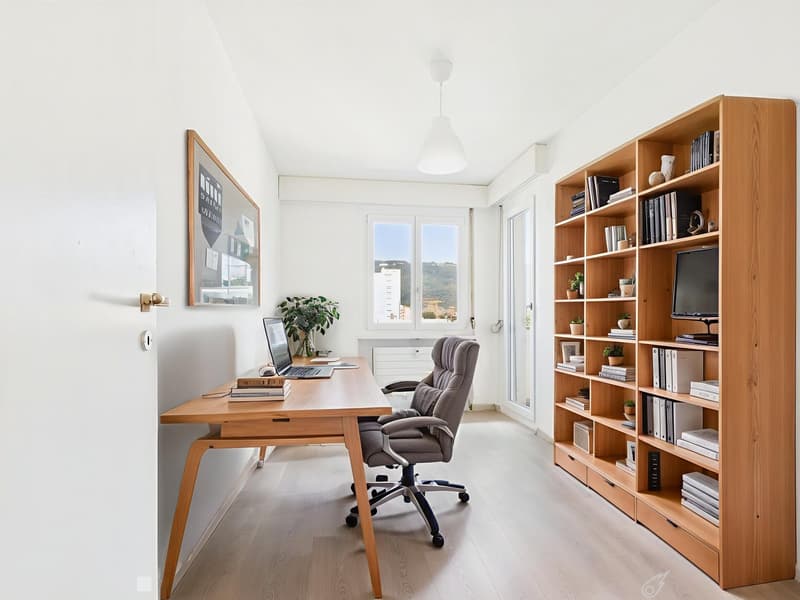 Appartement 3 pièces rénové avec vue panoramique à Biel (4)