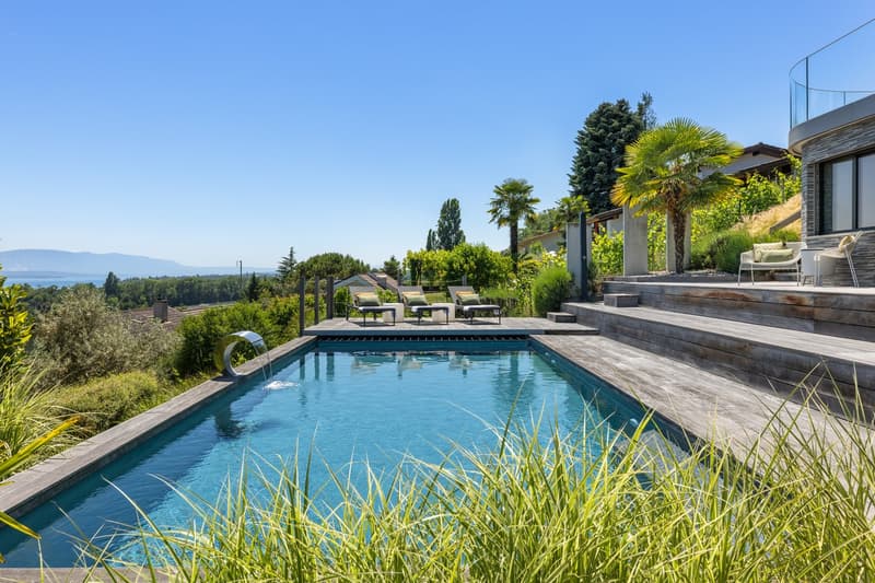Villa d'exception avec vue spectaculaire sur le Léman (4)