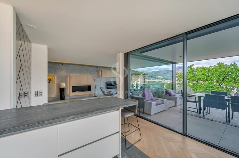 Appartement moderne avec vue sur le lac à Paradiso (7)
