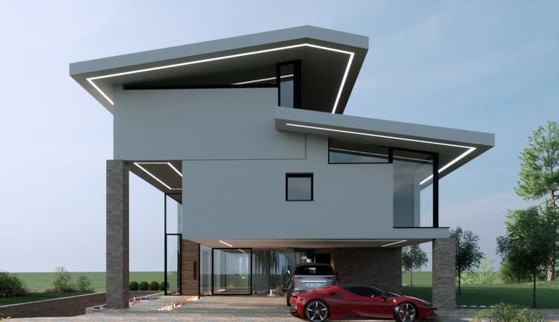 Villa moderne avec un design unique et inobtenant ! (5)