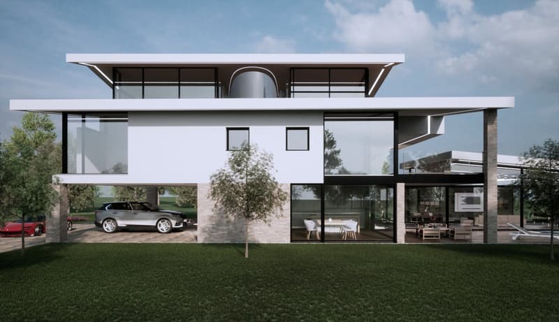 Villa moderne avec un design unique et inobtenant ! (2)
