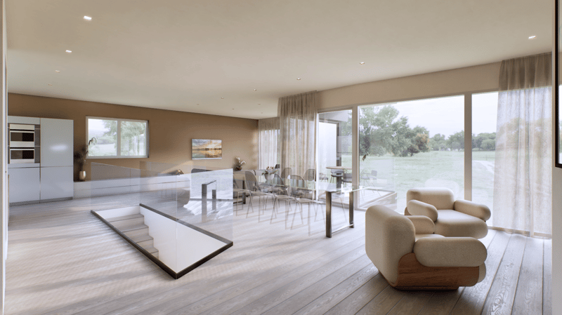 Elegante rez-de-chaussée avec grand jardin en construction ! (6)
