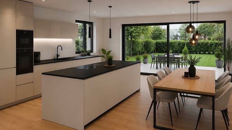 Elegante rez-de-chaussée avec grand jardin en construction ! (1)