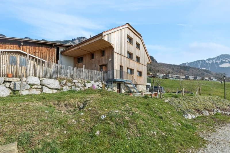 Terreno edificabile di 2'198m2 con fattoria ristrutturata (8)