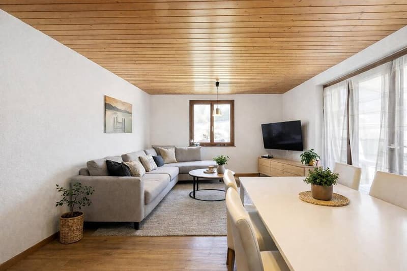 Maison Chaleureuse avec vue dégagée sur les montagnes à Enney (4)