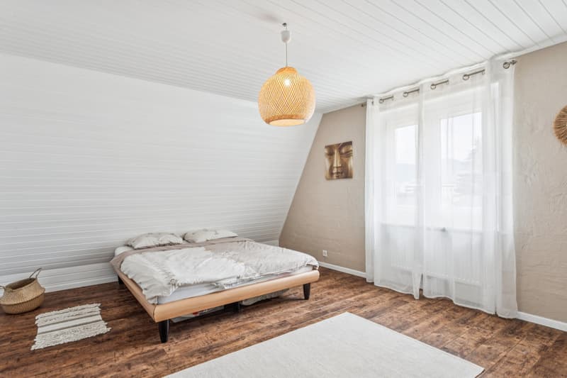 Chambre parentale sous les combles