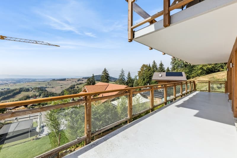 Balcon de l'étage des chambres