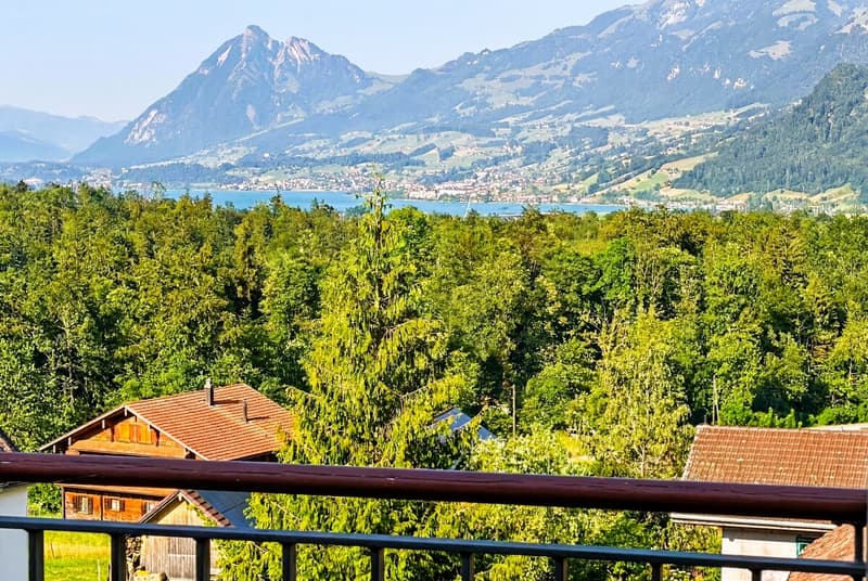 Herrliche Aussicht nach Sarnen und See