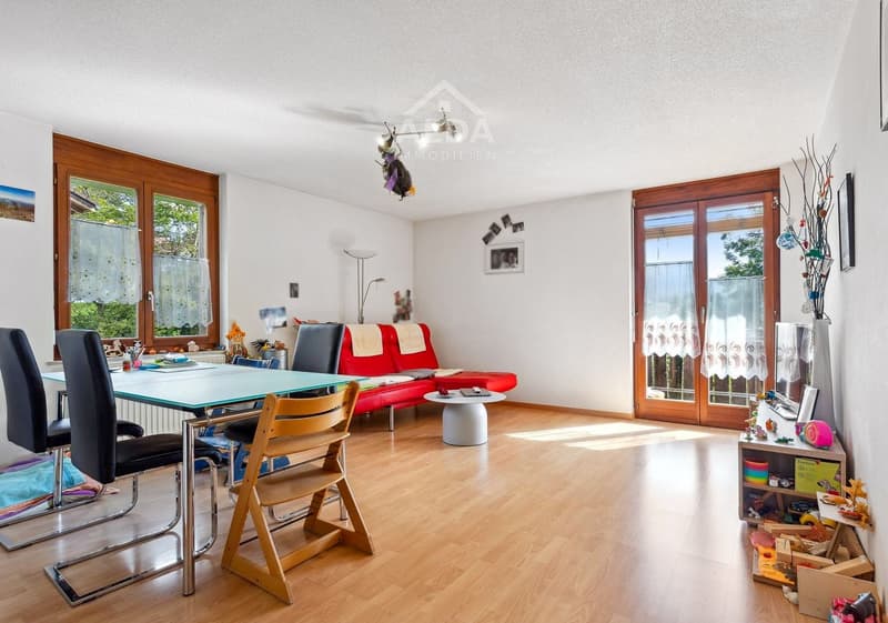 3.5-Zi.-Wohnung mit Südbalkon und Aussicht, Plasselb (2)
