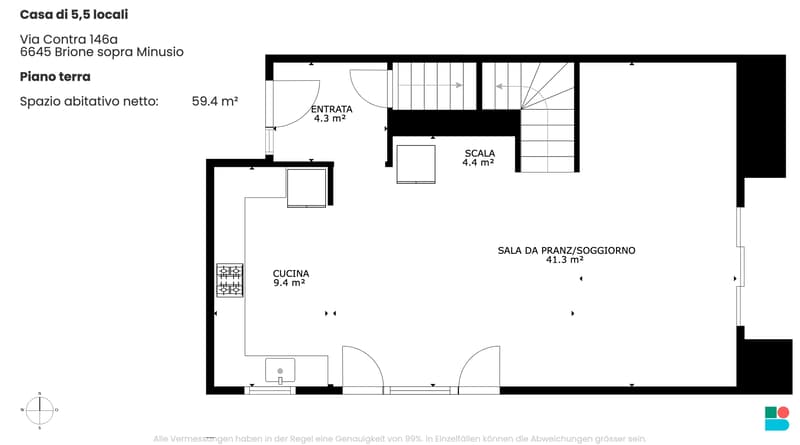 Wunderschönes Haus mit 5,5 Zimmern und Pool in Brione sopra Minusio (9)
