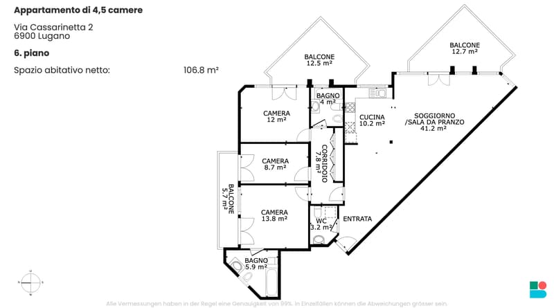Appartement moderne de 4,5 pièces à Lugano (9)