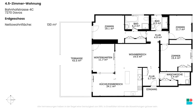 Appartement exclusif de 4,5 pièces dans un emplacement idéal à Davos Platz (9)