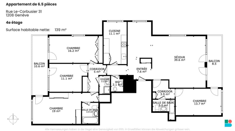 Charming 6.5-room crossing apartment in Geneva (9)