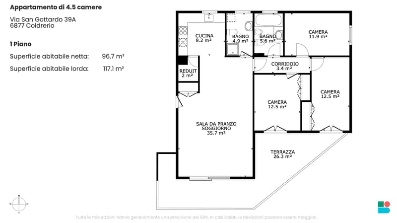 Superb 4.5-room apartment in Coldrerio (9)