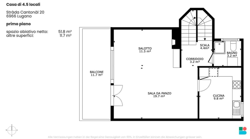 Casa di 4.5 locali a Villa Luganese (10)