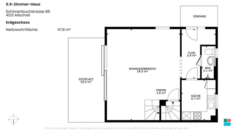 Modern 5.5-room house with panoramic view in Allschwil (9)