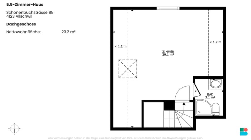 Modern 5.5-room house with panoramic view in Allschwil (11)