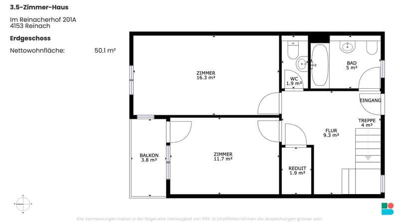 Elegant 3.5-room apartment in Reinach (9)