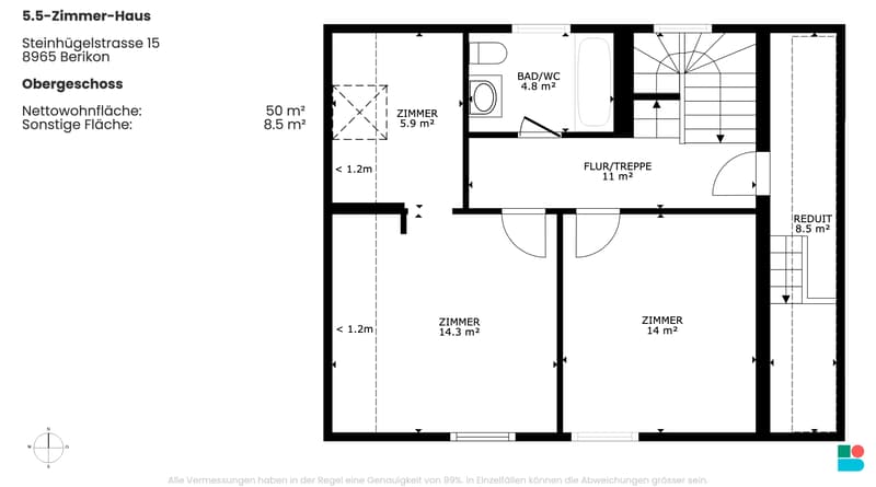 Maison 5,5 pièces avec bâtiment de bureaux et terrain à bâtir en zone centrale (10)