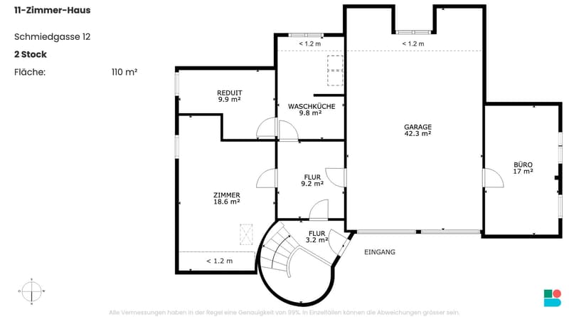 11-room property with 2 apartments and construction potential in Wassen (UR) (9)