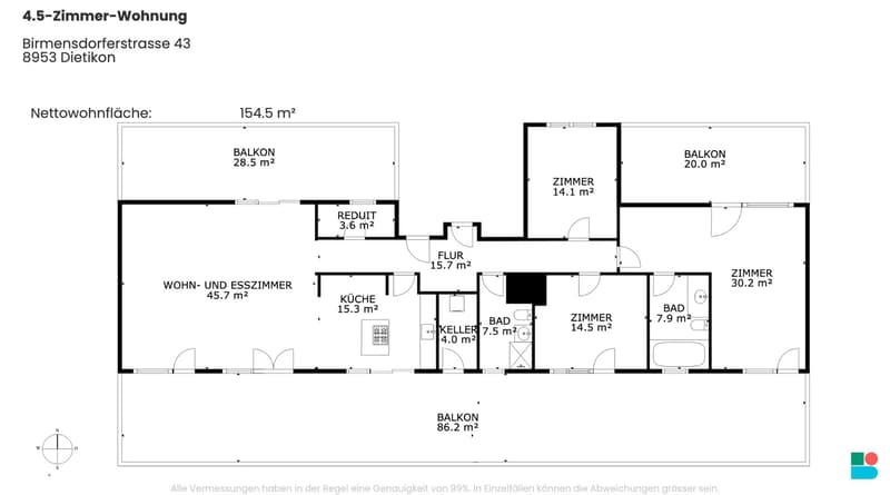Modern 4.5-room apartment in Dietikon including hobby room (9)
