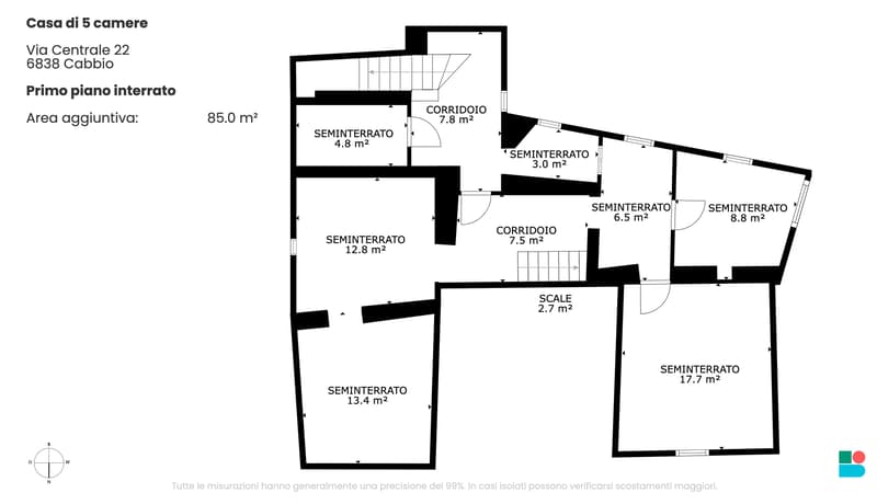 Caratteristica e ristrutturabile casa di 5 locali a Cabbio (11)