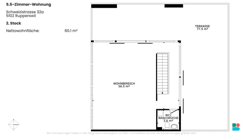Schöne 5.5-Zimmer-Maisonettewohnung mit viel Aussenraum in Rupperswil (10)