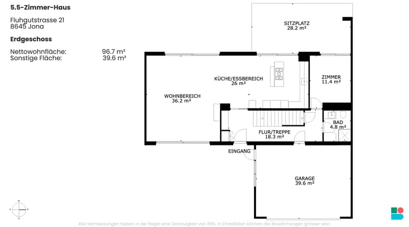 Modernes 5.5-Zimmer-Eckhaus mit 193 m² Wohnfläche, Garten und viel ... (9)