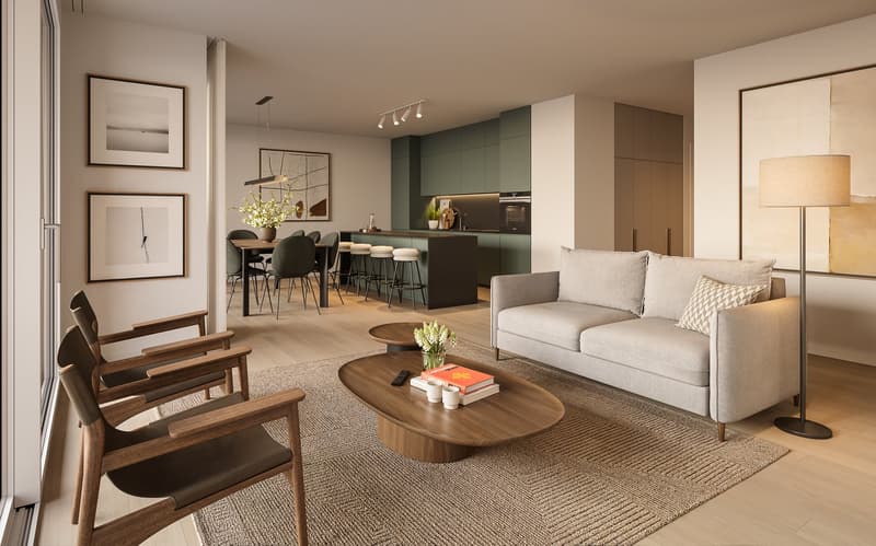 Appartements de 4 pièces au cœur d'un parc paysager (4)