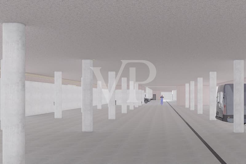 Innenvisualisierung UG Einstellhalle