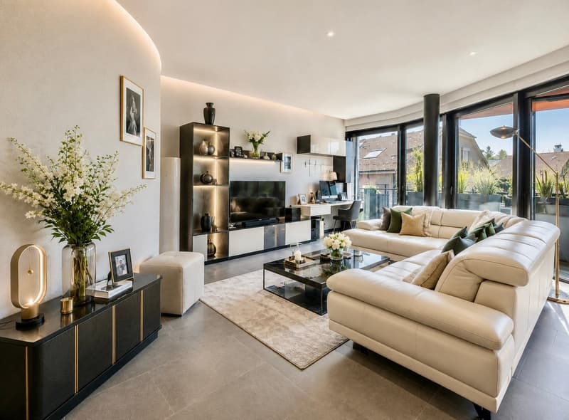 Élégant appartement familial à Chêne-Bourg (2)