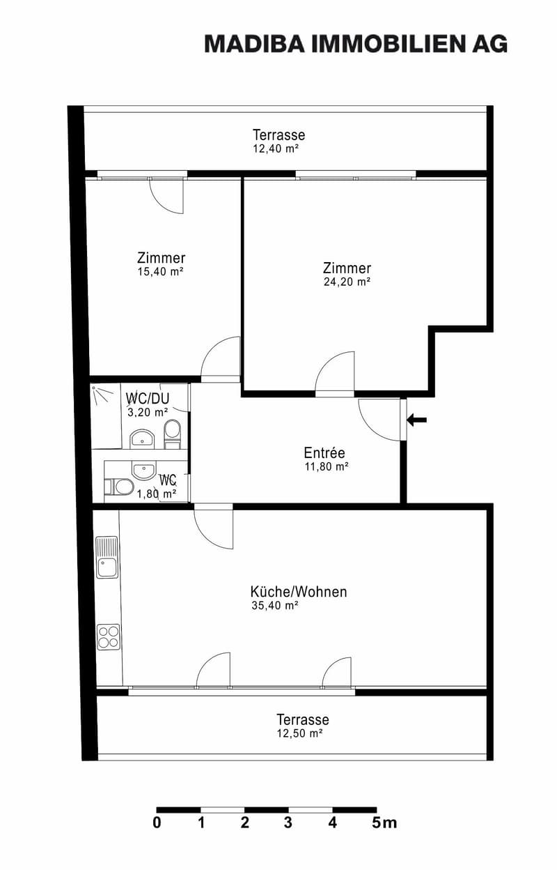 Sonnige 3,5-Zimmer-Dachwohnung Nähe der Langen Erlen (11)