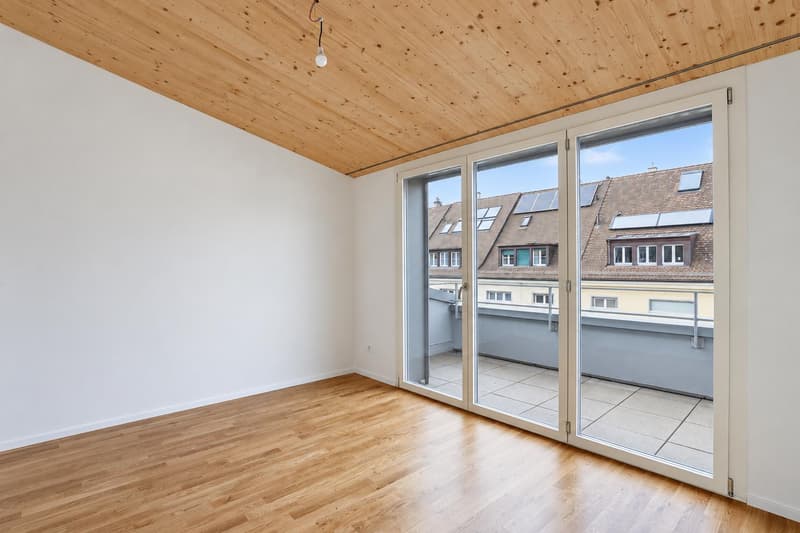 Lichtdurchflutete 3.5-Zimmer-Dachwohnung mit zwei Dachterrassen im Paulus-Quartier (5)