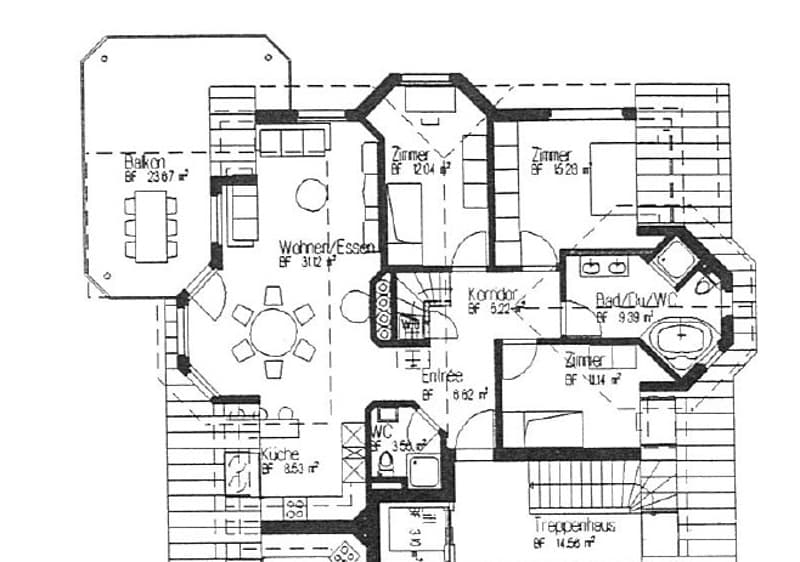 Grundriss 3.OG / Dachgeschoss