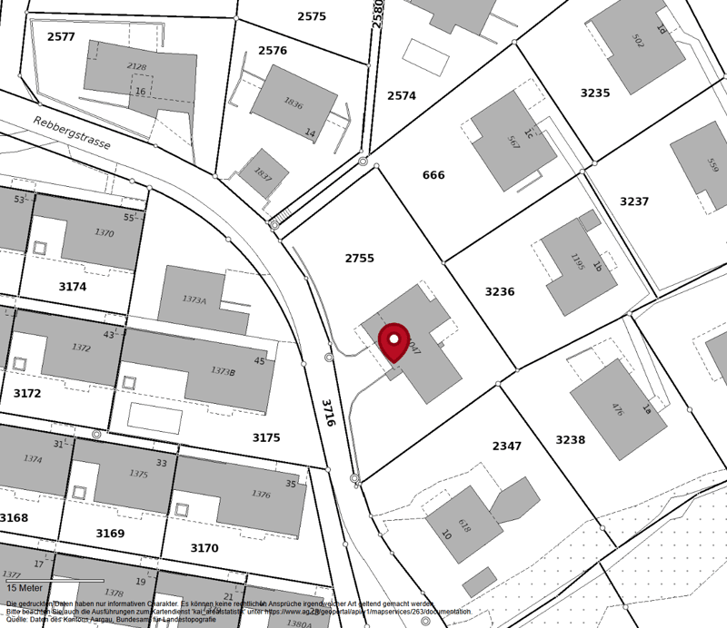 Parzelle 2755_Situation 1:500