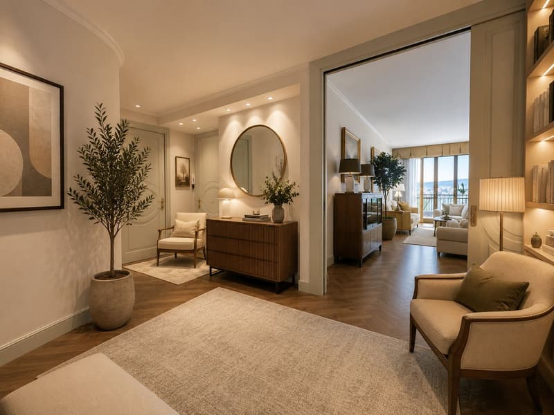 Appartamento panoramico su due livelli con suite ospiti indipendente a Lugano Castagnola (2)