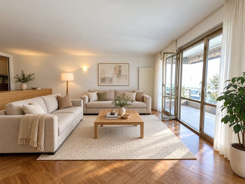 Lugano Castagnola – Elegante appartamento duplex con vista lago e suite ospiti indipendente (1)