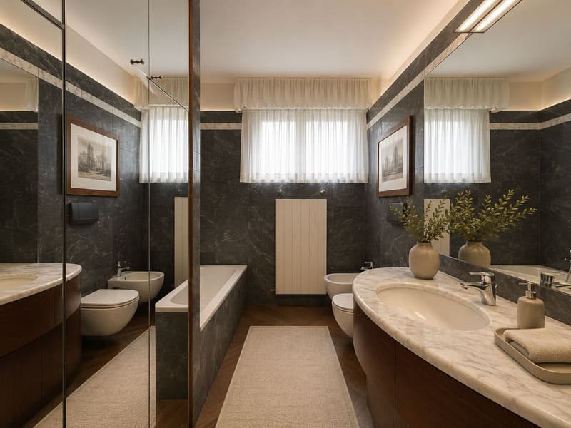 Appartamento panoramico su due livelli con suite ospiti indipendente a Lugano Castagnola (8)