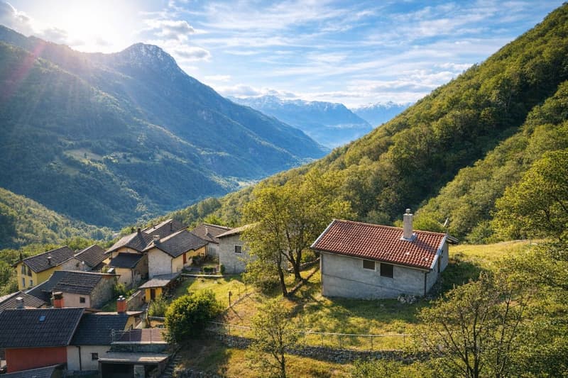 Typical mountain house in Val Morobbia (1)