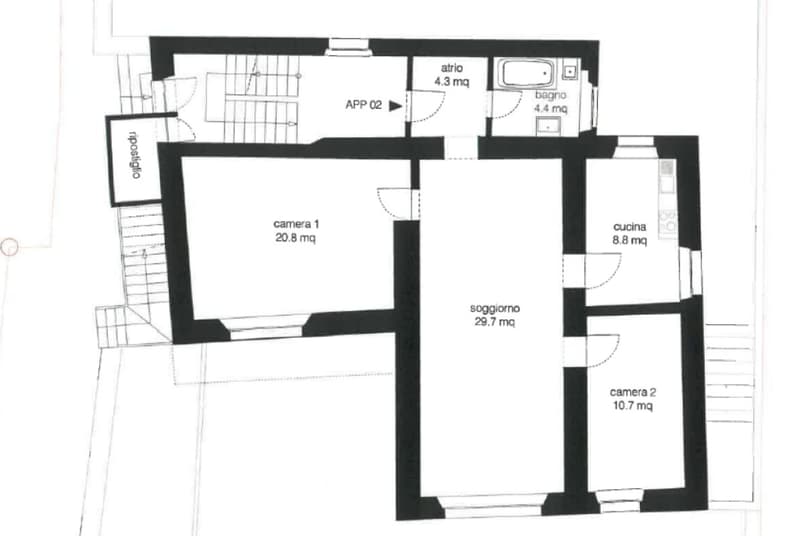 Beautiful 3.5-room apartment on the 1st floor in the heart of Tegna (11)